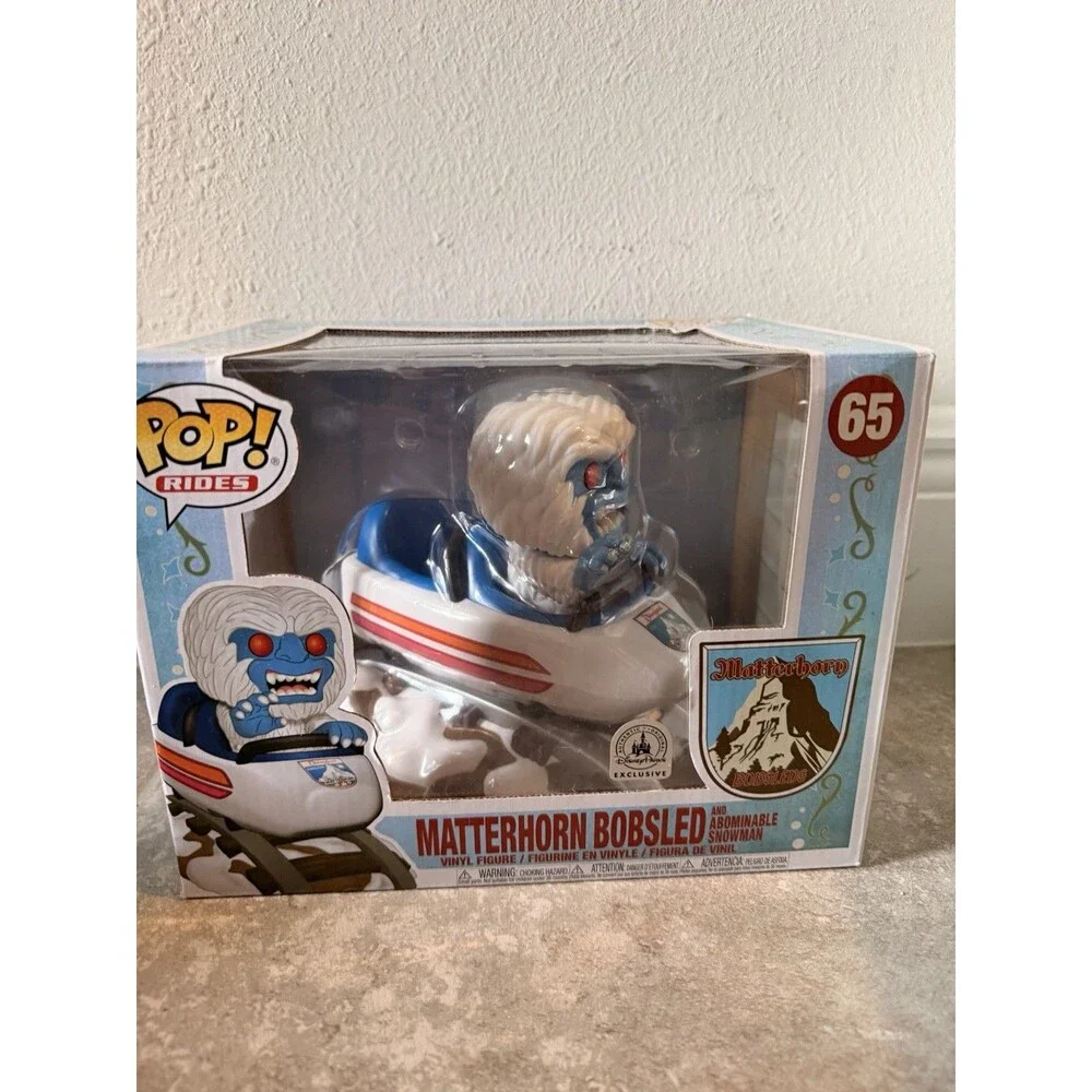Funko Pop! Rides ~Disney ~ Matterhorn Bobsled and Abominable Snowman #65 NIB